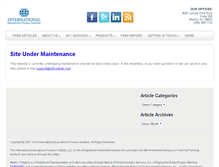 Tablet Screenshot of iefinstitute.com